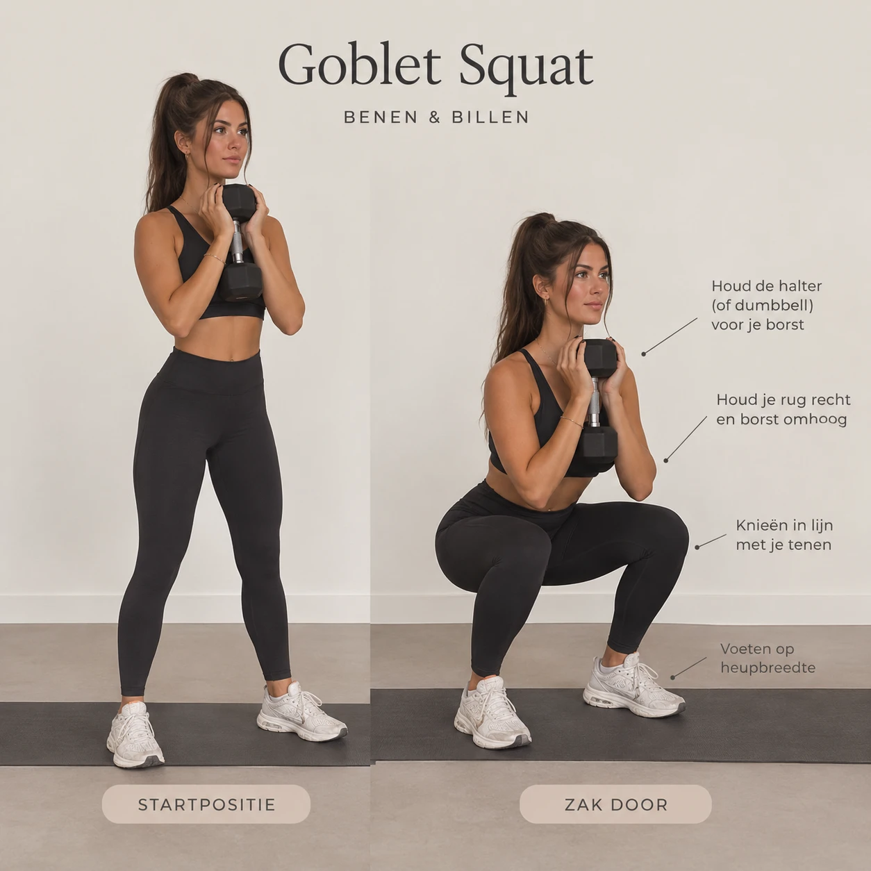 Goblet Squat oefeninguitleg